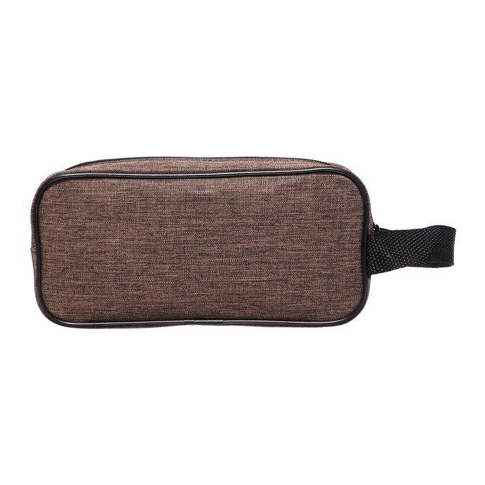 Пенал мягкий 2 отделения, 100 х 220 х 70 мм, объёмный, с ручкой,Calligrata, Пенал мягкий 2 отделения, 100 х 220 х 70 мм, объёмный, с ручкой,Calligrata, "Коричневый"