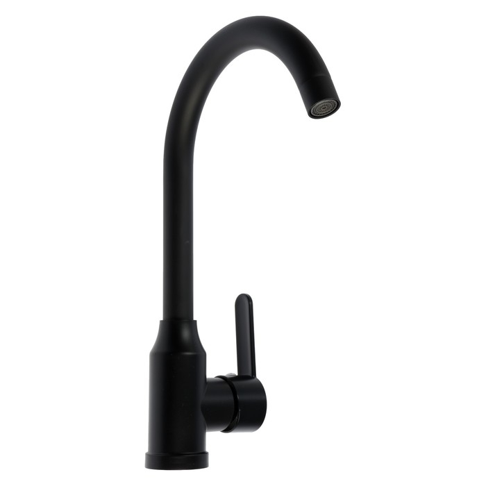 Смеситель для кухни ZEIN Z3699, однорычажный, поворотный излив высотой 26 см, черный Смеситель для кухни ZEIN Z3699, однорычажный, поворотный излив высотой 26 см, черный
