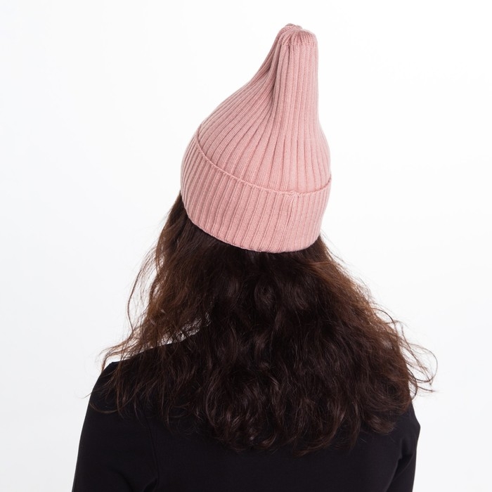 Шапка женская зимняя, цвет пудра, размер 52-56 Шапка женская зимняя, цвет пудра, размер 52-56