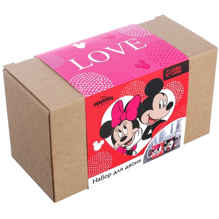 Набор парных кружек, 350 мл Набор парных кружек, 350 мл "Любовь", Микки и друзья