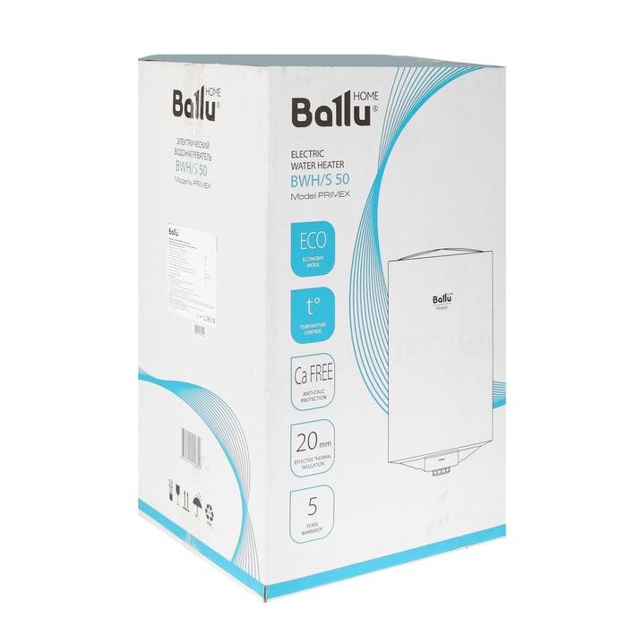Водонагреватель Ballu BWH/S 50 Primex, накопительный, 1.5 кВт, 50 л, нижняя подводка Водонагреватель Ballu BWH/S 50 Primex, накопительный, 1.5 кВт, 50 л, нижняя подводка