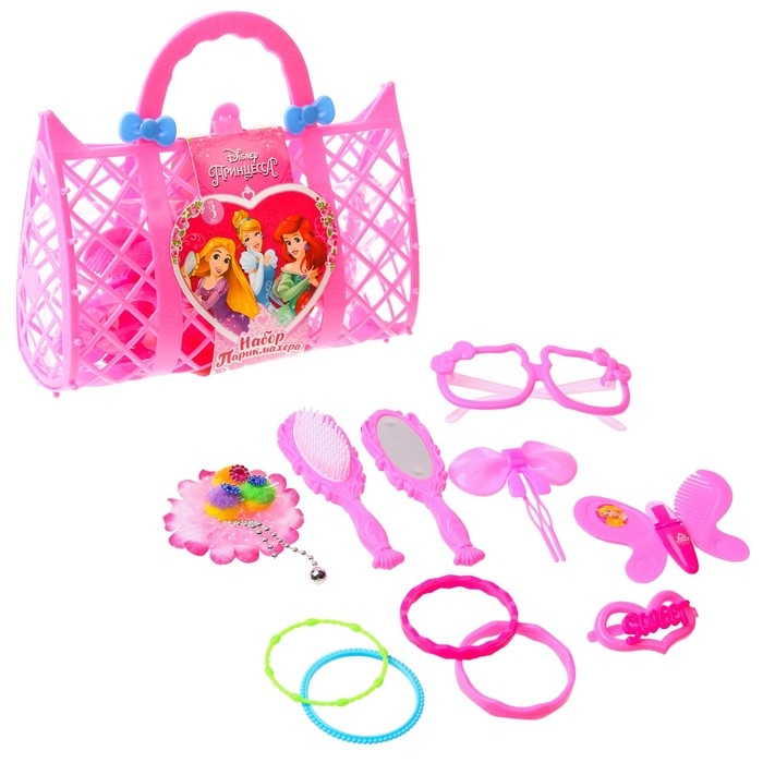 Набор парикмахера в сумке &laquo;Самой красивой&raquo;, МИКС, Принцессы