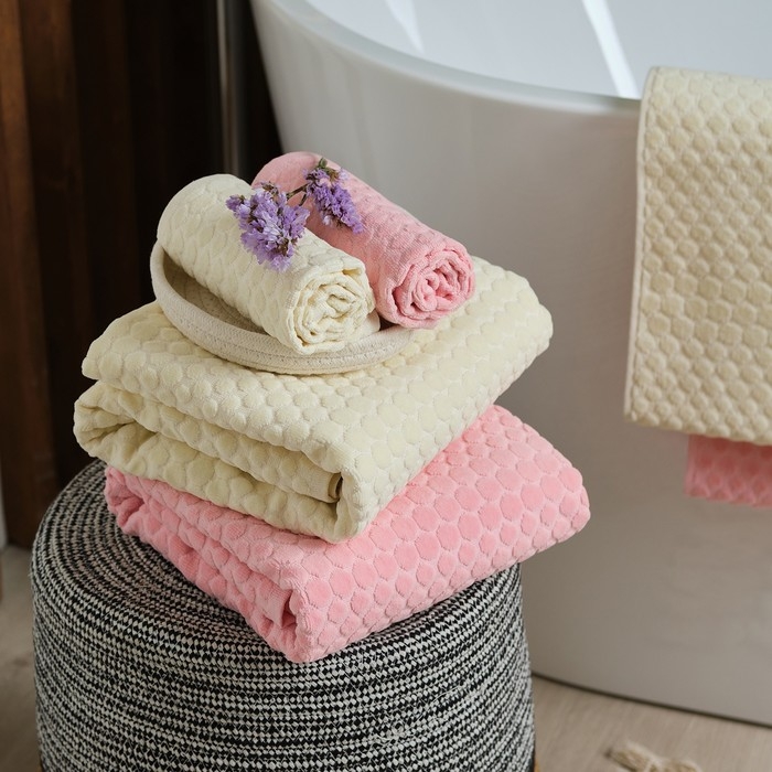 Полотенце махровое LoveLife &laquo;Комфорт&raquo; 30х50 см, розовый, 100% хлопок, 500 гр/м2