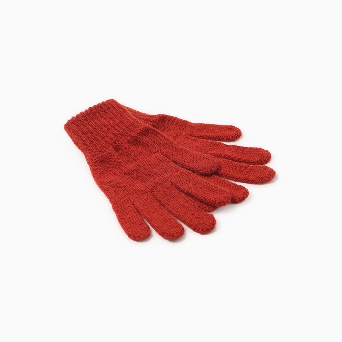 Перчатки детские, цвет кирпичный, р-р 12 Перчатки детские, цвет кирпичный, р-р 12