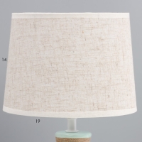 Настольная лампа "Медея" Е14 40Вт светло-зеленый 20х20х33 см RISALUX Настольная лампа "Медея" Е14 40Вт светло-зеленый 20х20х33 см RISALUX