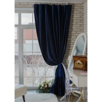 Штора портьерная "Этель" 265*270 см Ренессанс Голубой океан ,100% п/э Штора портьерная "Этель" 265*270 см Ренессанс Голубой океан ,100% п/э