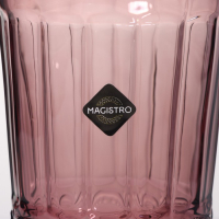 Набор стаканов стеклянных Magistro &laquo;Ла-Манш&raquo;, 350 мл, 8&times;12,5 см, 6 шт, цвет розовый