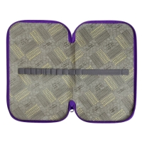 Пенал 2 секции, 125 х 205 х 40 мм, Calligrata "Котики", ламинированный картон