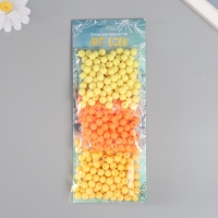 Бусины для творчества пластик "Цитрус" матовые набор 3 цвета х 30 гр Бусины для творчества пластик "Цитрус" матовые набор 3 цвета х 30 гр