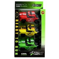 Набор машинок &laquo;Скорость&raquo;, 3 шт, инерция