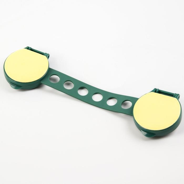 Блокиратор для дверей и ящиков &laquo;Мишка&raquo;, универсальный, гибкий, цвет зеленый, Крошка Я