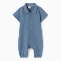 Комбинезон Крошка Я Муслин,р. 80-86, синий