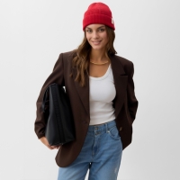 Шапка бини женская MIST, красный, р. 56 Шапка бини женская MIST, красный, р. 56