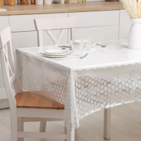 Клеёнка на стол ПВХ Доляна «Ромашки», ширина 137 см, толщина 0,08 мм, рулон 30 метров, цвет белый Клеёнка на стол ПВХ Доляна «Ромашки», ширина 137 см, толщина 0,08 мм, рулон 30 метров, цвет белый