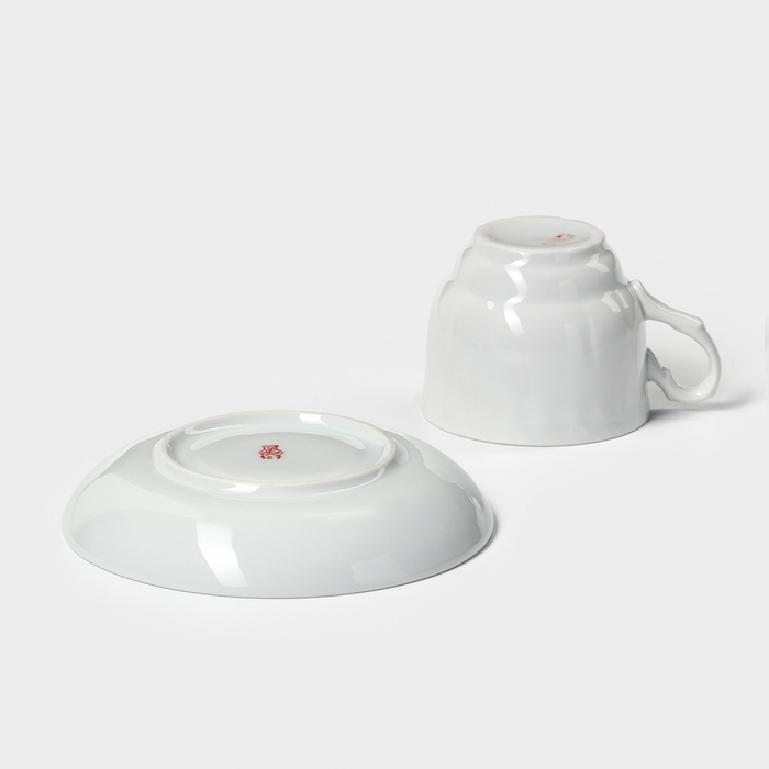 Чайная пара &laquo;Тюльпан&raquo;: чашка 250 мл, блюдце d=15 см