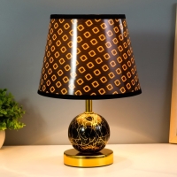 Настольная лампа "Амалия" E14 40Вт черный золото 20х20х30 см RISALUX Настольная лампа "Амалия" E14 40Вт черный золото 20х20х30 см RISALUX