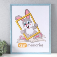 Фоторамка пластик "Стиль голубой" 40х50 см, голубой Фоторамка пластик "Стиль голубой" 40х50 см, голубой