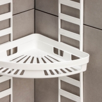 Полка угловая &laquo;Трансформер&raquo;, 25&times;18&times;58 см, цвет белый