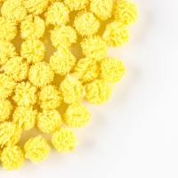 Набор деталей для декора &laquo;Бомбошки&raquo;, 100 шт., размер одной шт. &mdash; 1 см, цвет жёлтый