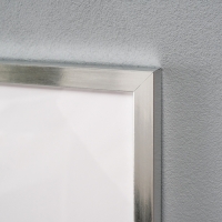 Фоторамка пластик "МИРАМ" 40х60 см, 641822-17, серебро (пластиковый экран)