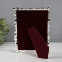 Фоторамка металл, стекло 13х18 см "Альпийские незабудки" эмаль, стразы 1,5х15х20,3 см