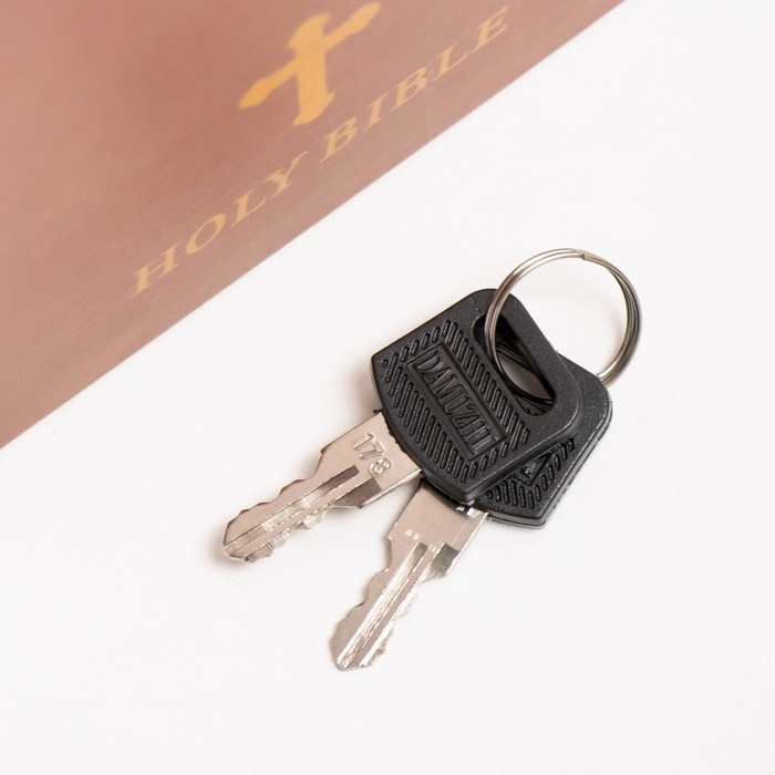 Шкатулка книга пластик, металл Шкатулка книга пластик, металл "Библия" 5,5х12х18 см