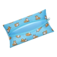 Пенал мягкий, 1 отделение, 95 х 200 мм, плоский, ПМ-шр28 Корги, с резинкой для блокнота, Пенал мягкий, 1 отделение, 95 х 200 мм, плоский, ПМ-шр28 Корги, с резинкой для блокнота,