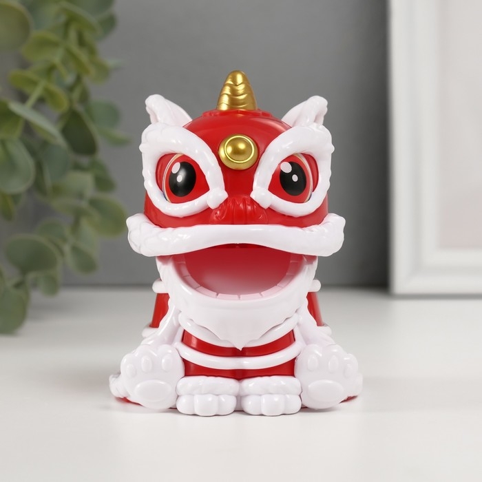 Маятник пластик Маятник пластик "Китайский лев" красно-белый 8,5х7,3х8,5 см