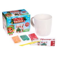 Новогодний набор для декора кружки полимерной глиной &laquo;Новый год! Ёлочка&raquo;