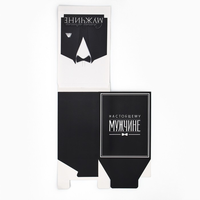 Коробка подарочная складная с 3D эффектом, упаковка, &laquo;Настоящему мужчине&raquo;, 18 х 14 х 23 см