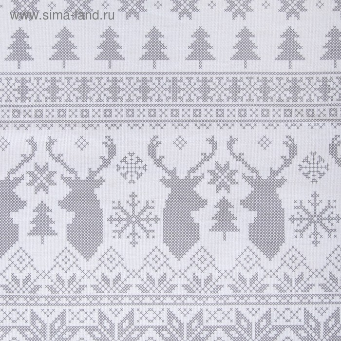 Скатерть Скатерть "Сканди стиль" 110х146 см, 100% хлопок, 164 г/м2