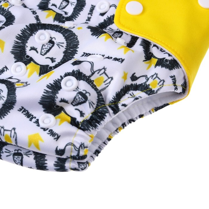 Многоразовый подгузник &laquo;Лев&raquo;, 3-15 кг, разноцветный, Крошка Я