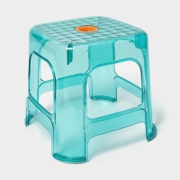 Табурет-подставка &laquo;Кристалл&raquo;, пластик, 25,5&times;23,4 см, голубой
