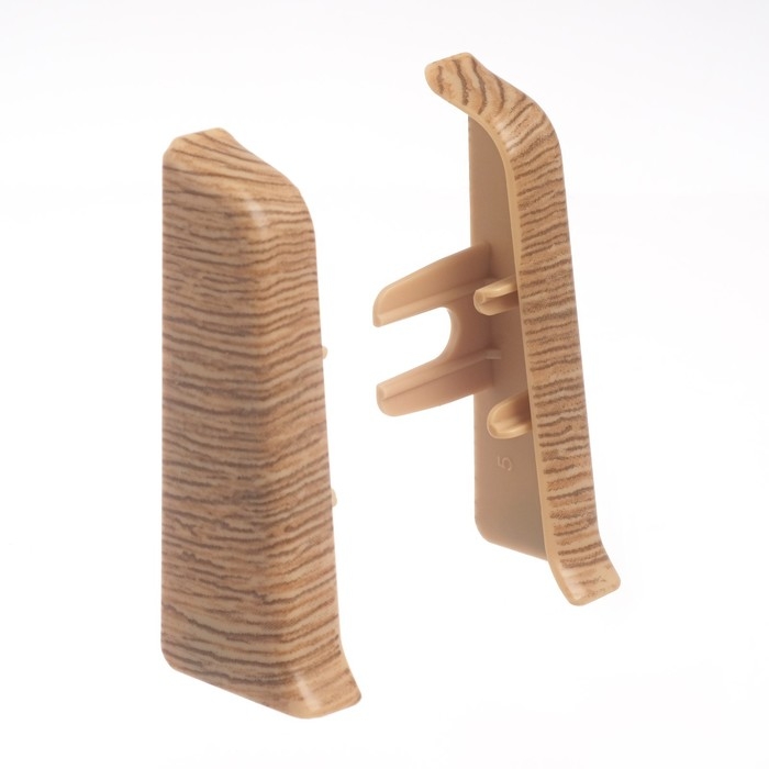 Торцевые (пара) для плинтуса 55мм Торцевые (пара) для плинтуса 55мм "Деконика", 211 Дуб рустик