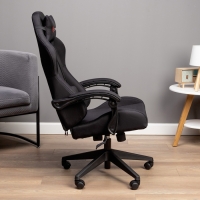 Кресло игровое Zombie Predator Neo Black, черное