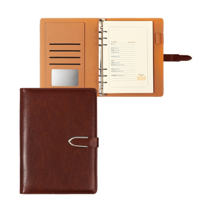 Органайзер на кольцах А5, 90 листов в линейку, с хлястиком, МИКС Органайзер на кольцах А5, 90 листов в линейку, с хлястиком, МИКС