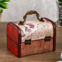 Шкатулка дерево сундучок "Письма из далека" 12х9х8,5 см Шкатулка дерево сундучок "Письма из далека" 12х9х8,5 см