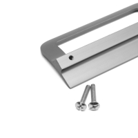 Ручка скоба мебельная RS1402, м/о=96, цвет графит