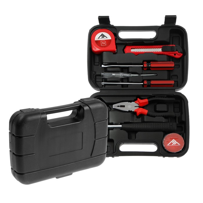 Набор инструментов в кейсе ЛОМ, универсальный, 8 предметов Набор инструментов в кейсе ЛОМ, универсальный, 8 предметов