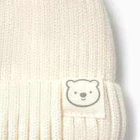 Шапка Крошка Я, р. 46-48см, 1-3 года, молочный