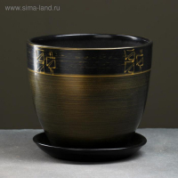 Горшок цветочный Мираж коричнев 5 л Горшок цветочный Мираж коричнев 5 л