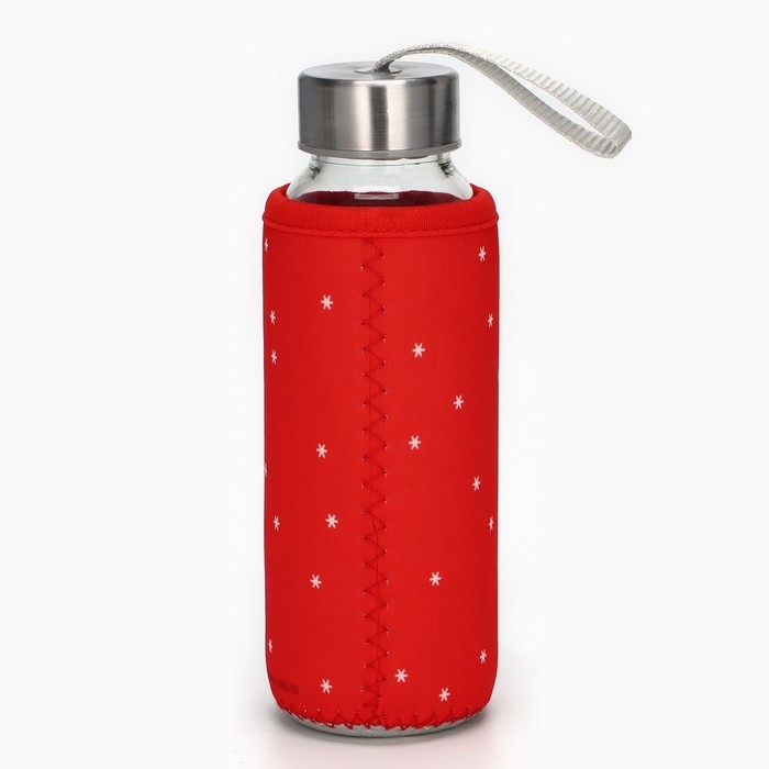 Бутылка для воды в чехле новогодняя SVOBODA VOLI &laquo;Веселого года&raquo;, 350 мл