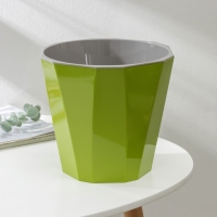 Кашпо для цветов со вставкой «Палермо», 3,6 л, цвет оливковый Кашпо для цветов со вставкой «Палермо», 3,6 л, цвет оливковый