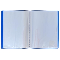 Папка с 30 вкладышами А4, 500 мкм, Calligrata, карман на корешке, черничная Папка с 30 вкладышами А4, 500 мкм, Calligrata, карман на корешке, черничная