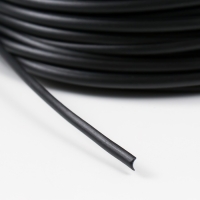 Ротанг искусственный гладкий 6 мм 100 м полутрубка (черный) Ротанг искусственный гладкий 6 мм 100 м полутрубка (черный)