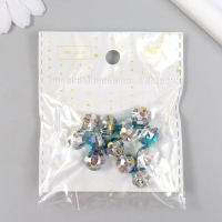 Пуговицы пластик для творчества 1 прокол "Шарик голография. Сине-зел" набор 12 шт d=1,2 см 785543 Пуговицы пластик для творчества 1 прокол "Шарик голография. Сине-зел" набор 12 шт d=1,2 см 785543