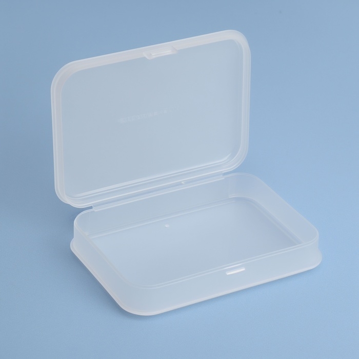 Органайзер с крышкой, 14 &times; 9,7 &times; 3,3 см, цвет прозрачный