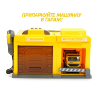 Парковка «Стройка» с машинкой и рацией, световые и звуковые эффекты, МИКС Парковка «Стройка» с машинкой и рацией, световые и звуковые эффекты, МИКС