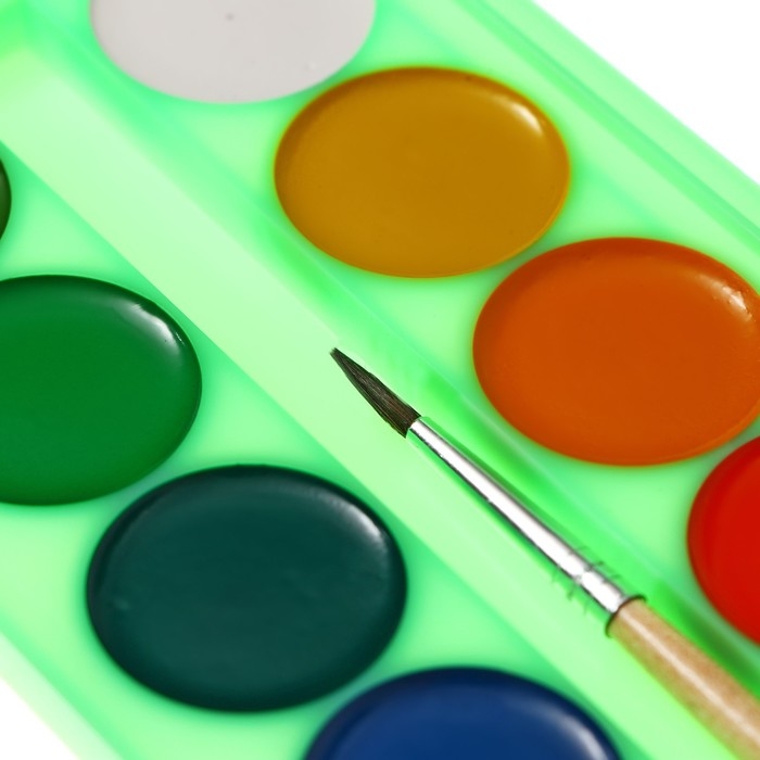 Акварель Акварель "Луч" ZOO, 16 цветов, с кистью