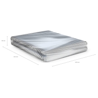 Тетрадь на спирали, 80 листов в клетку, ErichKrause Symbol, пластиковая обложка, блок офсет 100% белизна, голубая